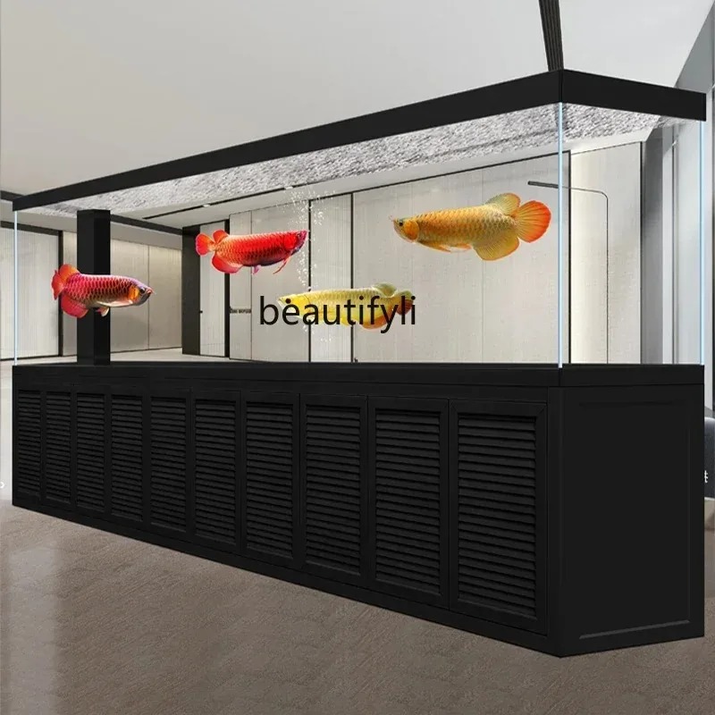 Live Fish Aquarium - 새로운 초대형 사무실 알루미늄 어항 거실