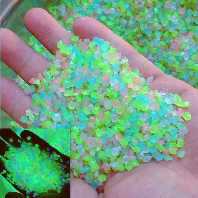 Aquarium Fish Guppy - 1000pcs 어두운 자갈 돌에 3-5mm 빛나는