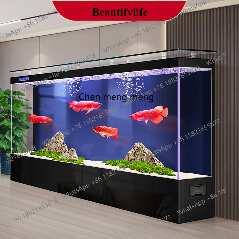 Aquarium Fish Goldfish - G153 생태 어항, 거실에 큰 초백유리,