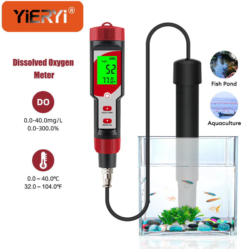 Aquarium Fish Koi - 수중 용존 산소 계량기 ATC, 0-40.00