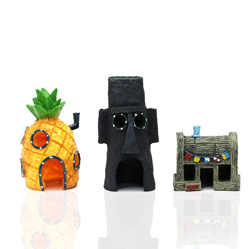 수조 수족관 장식 만화 물고기 탱크 하우스 파인애플 하 - Aquarium Fish For Sale Online 리뷰 및 가격