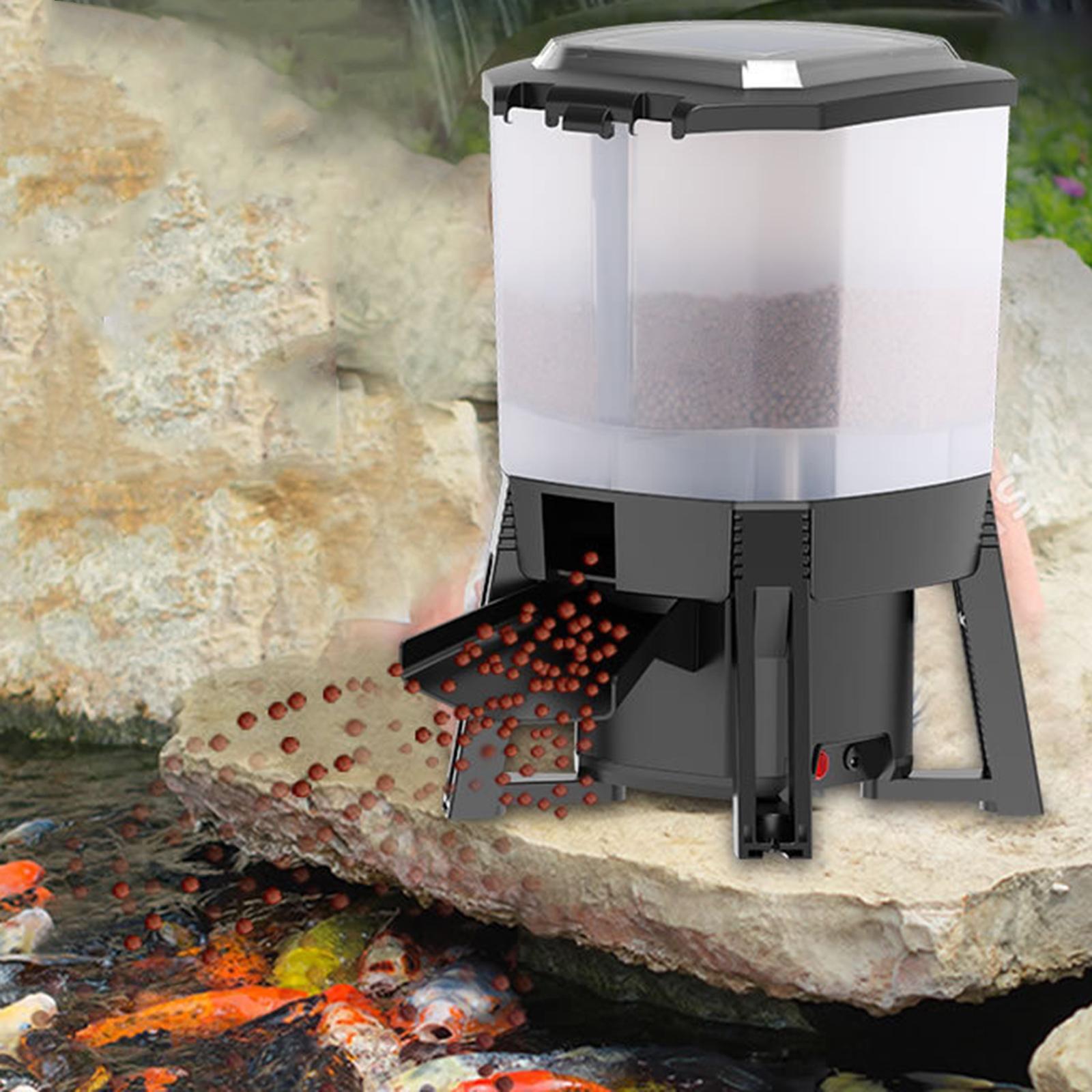 6L 조절 가능한 태양광 자동 어항 급식기 타이머 물고 - Aquarium Fish Koi 리뷰 및 가격
