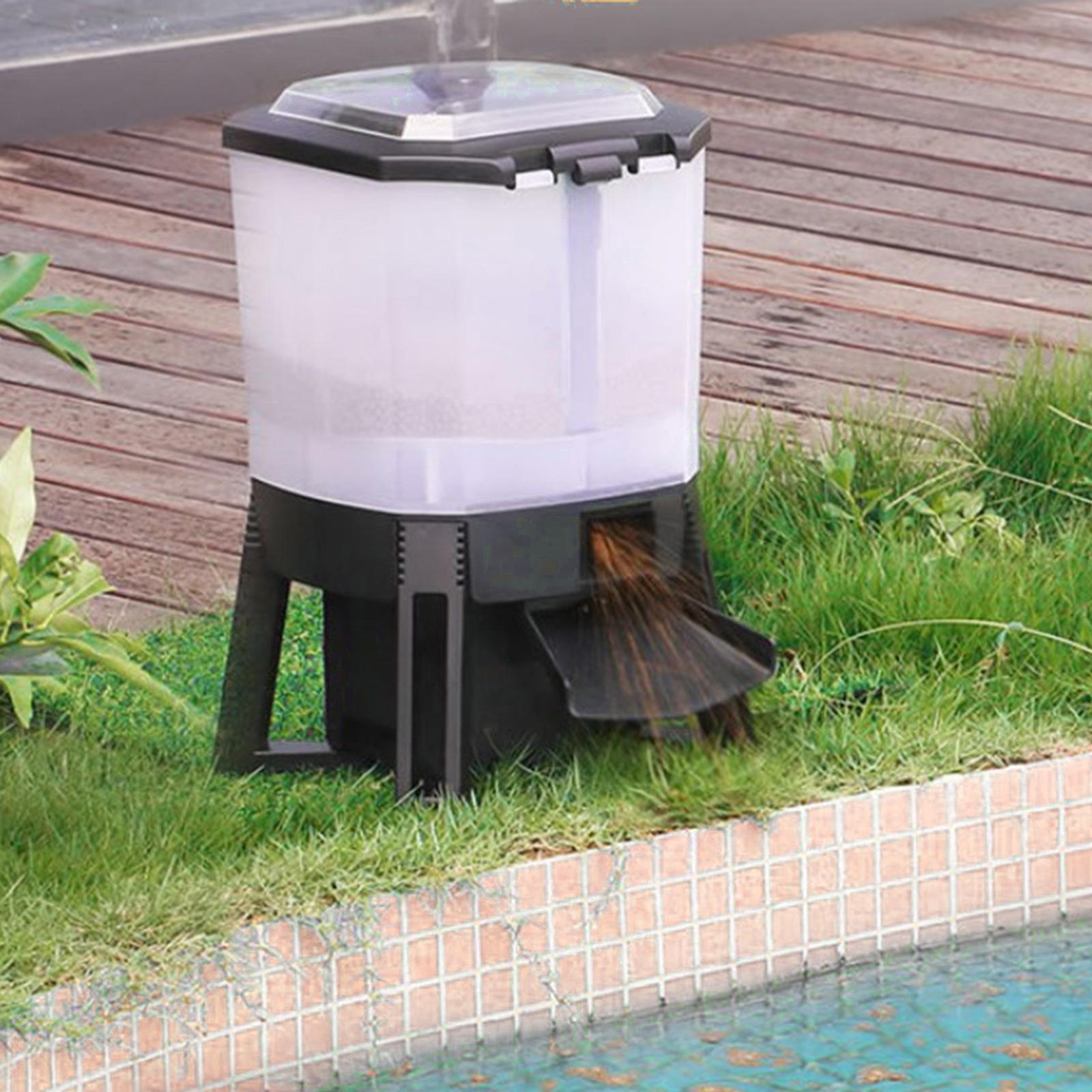 6L 조절 가능한 태양광 자동 어항 급식기 타이머 물고 - Aquarium Fish Koi 리뷰 및 가격