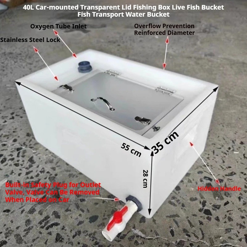 생어통 두꺼운형 40L/60L/70L 신형 차량용 낚시 - Live Fish Aquarium 리뷰 및 가격