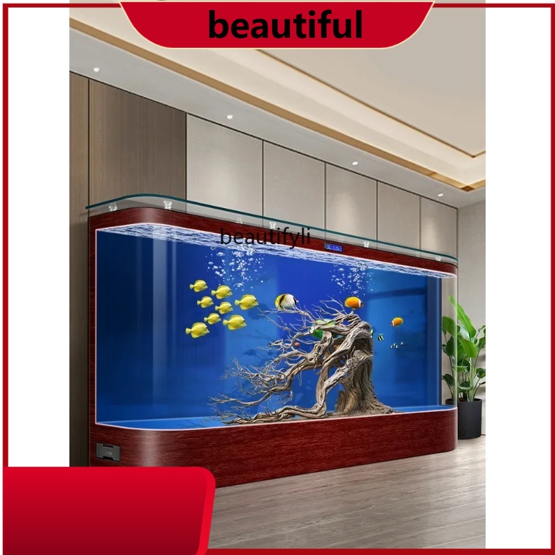 바닥부터 천장까지 이어지는 생태 어항 거실 대형 무수  - Live Fish Aquarium 리뷰 및 가격