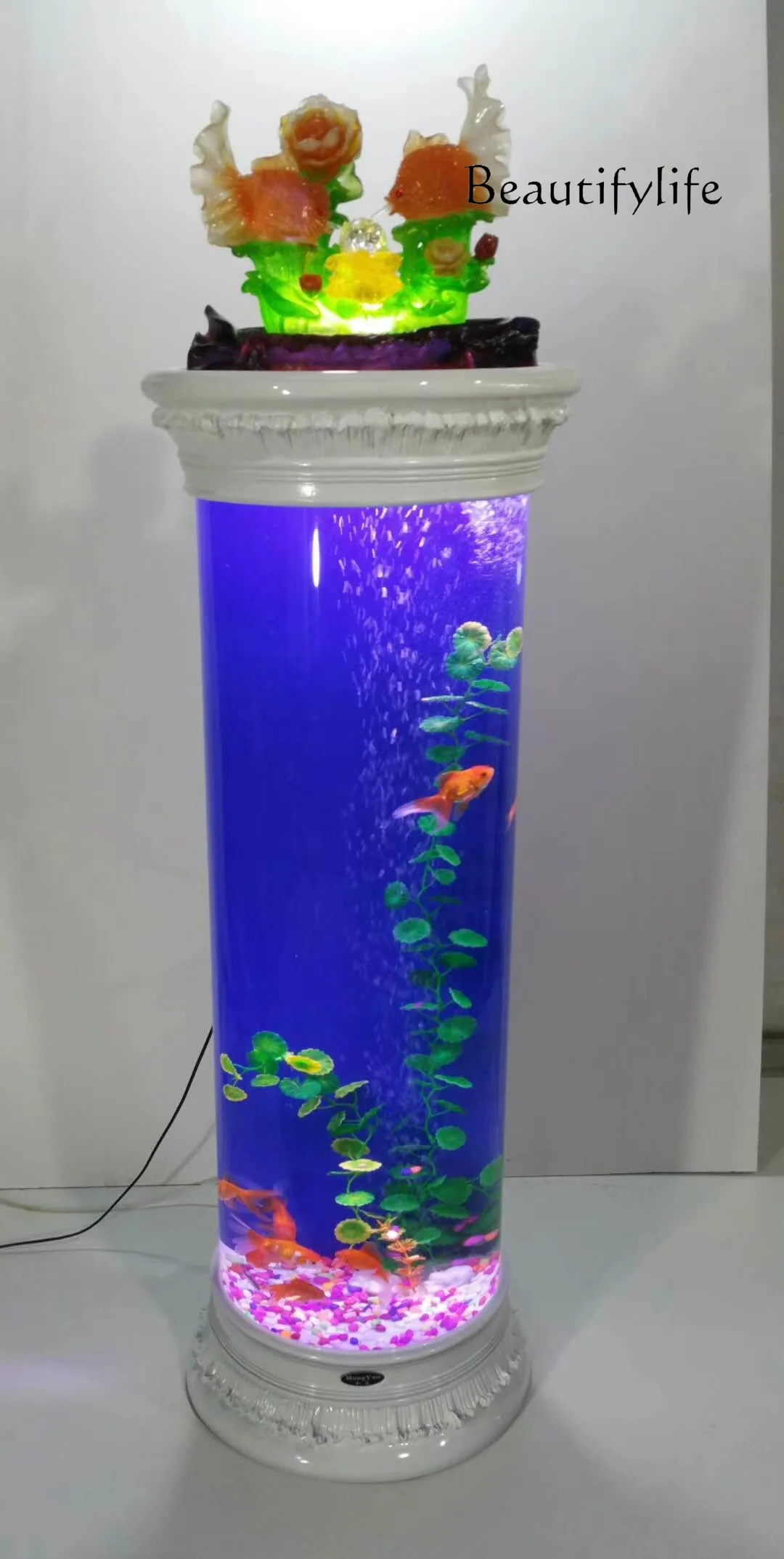 M L 어항 대형 및 중형 수족관 생태적 데스크탑 유리 - Live Fish Aquarium 리뷰 및 가격