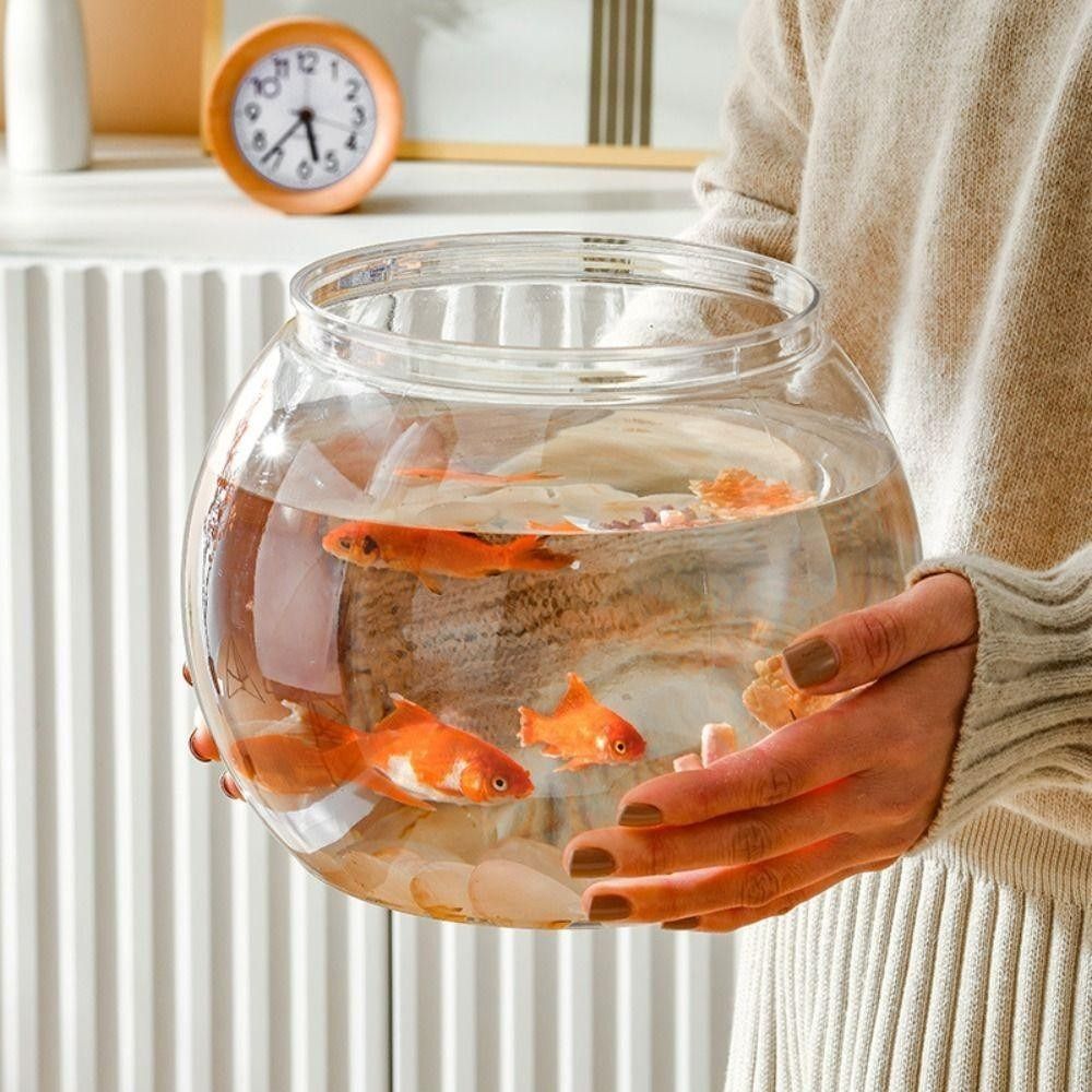 휴대용 투명 어항 원형 깨지지 않는 플라스틱 수조 가벼 - Aquarium Fish Goldfish 리뷰 및 가격