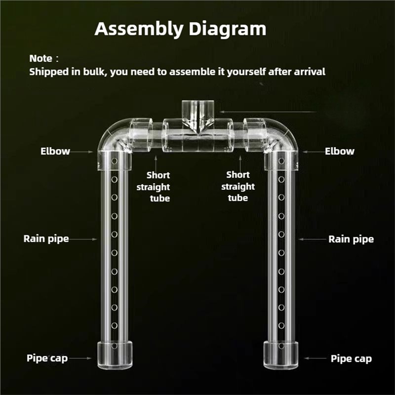 【가격 인하!】아크릴 레인 샤워 배출관 고투명 수족관  - Aquarium Fish Tank Price 리뷰 및 가격