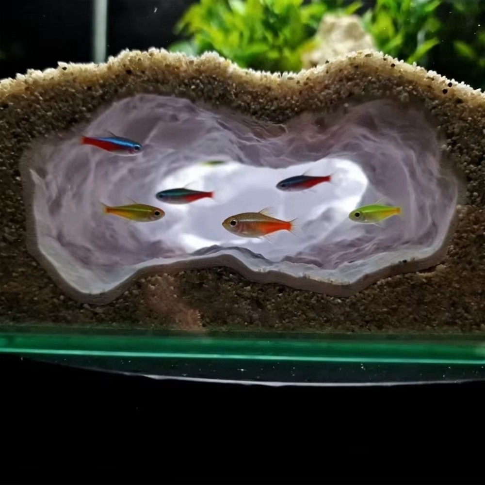 새로운 고도로 시뮬레이션된 수족관 어항 자연 3D 프린 - Aquarium Fish Reproduction 리뷰 및 가격