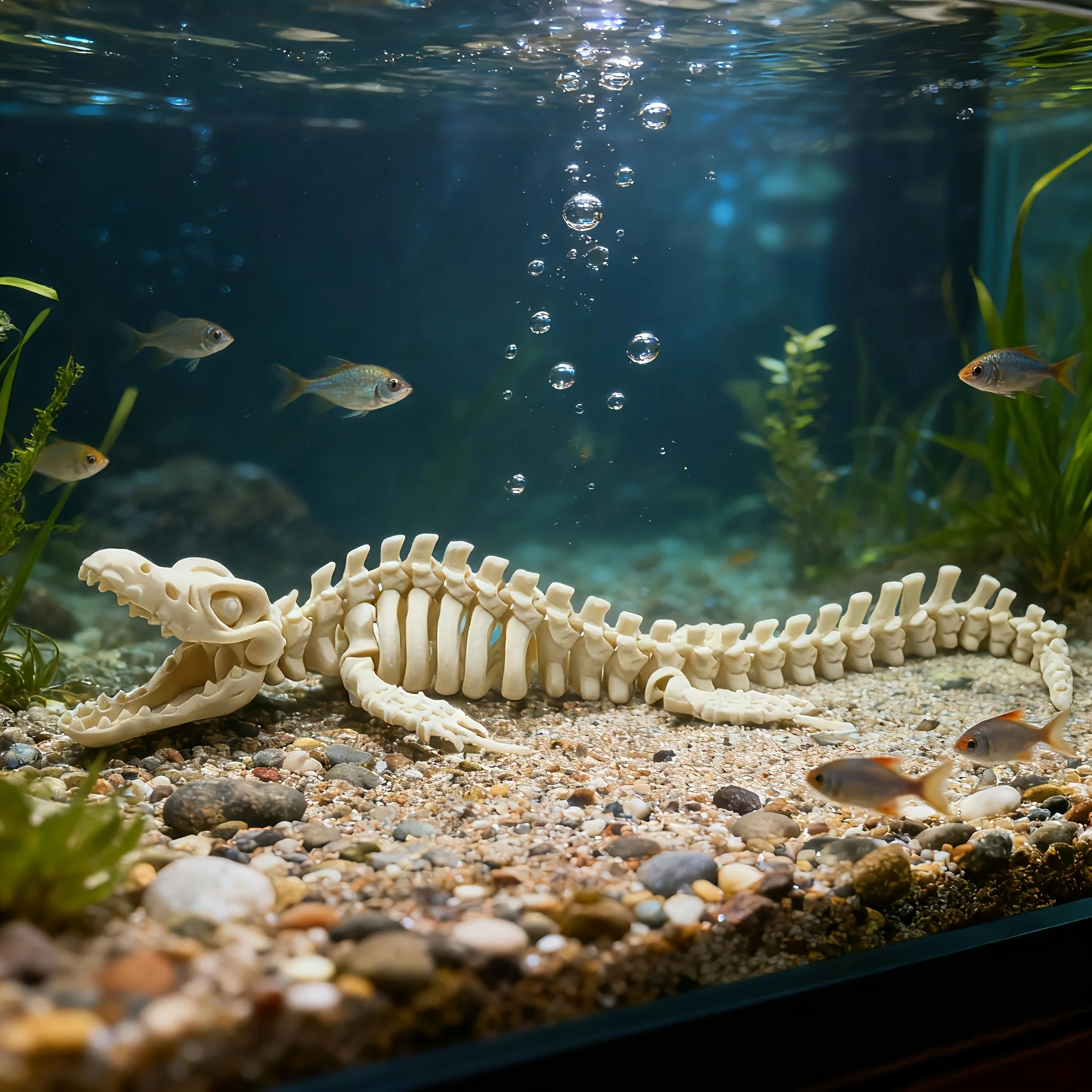 실제 같은 캉롱 해골 재현 수족관 장식 - 수족관 애호 - Aquarium Fish Reproduction 리뷰 및 가격