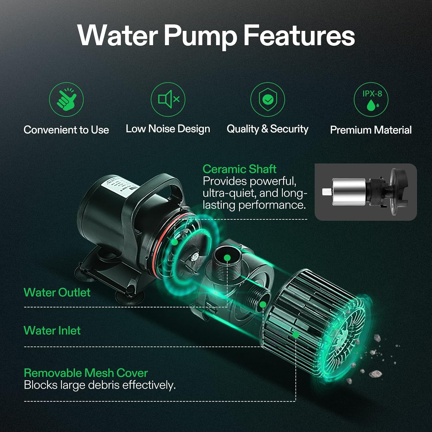연못, 폭포, 조각상, 수경재배용 1600GPH 수중  - Aquarium Fish Usa 리뷰 및 가격