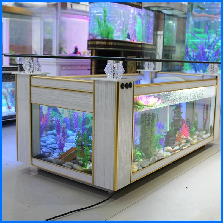 소파 커피 테이블 생태 수조 어항 거실 데스크탑 커피  - Live Fish Aquarium 리뷰 및 가격