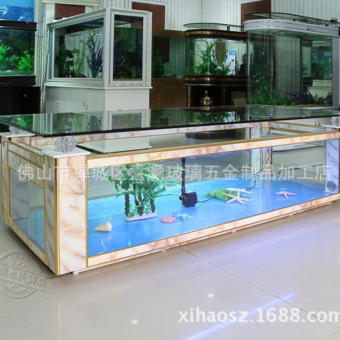 소파 커피 테이블 생태 수조 어항 거실 데스크탑 커피  - Live Fish Aquarium 리뷰 및 가격